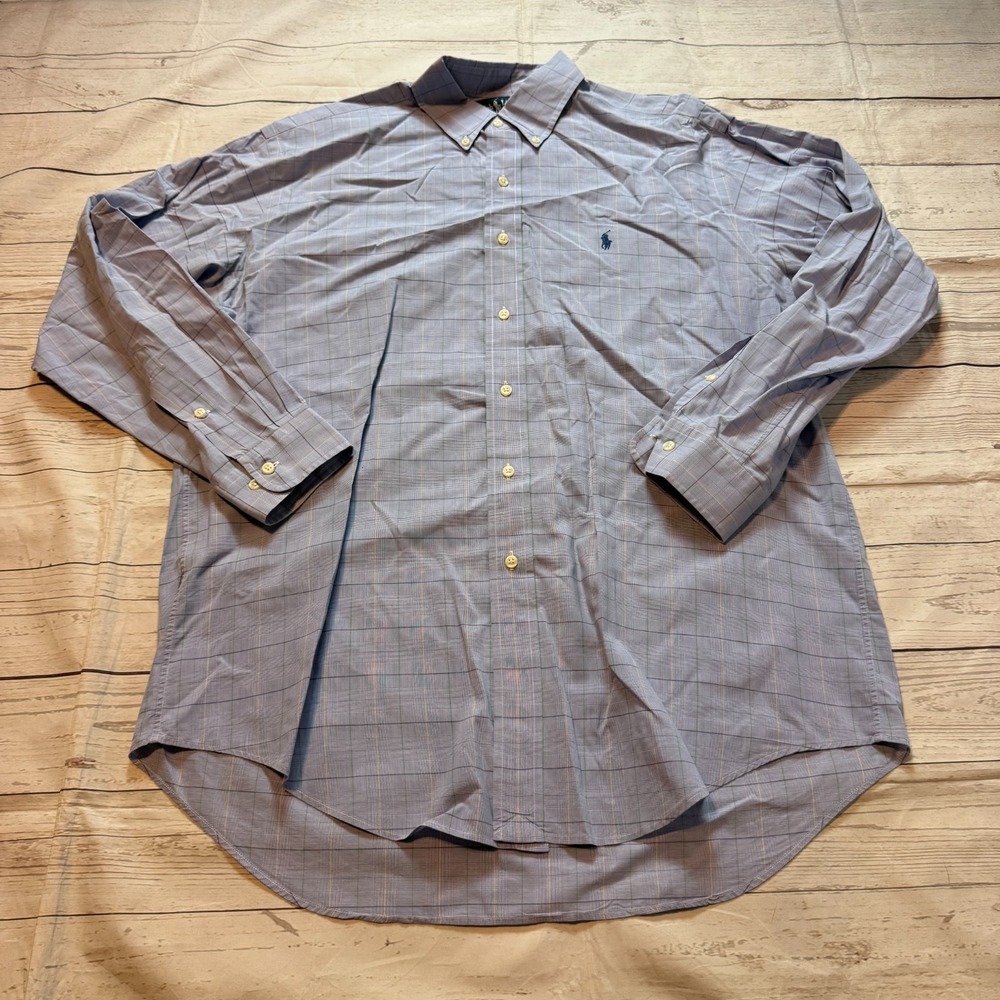 Polo Ralph Lauren Yarmouth 100% Cotton Oxford Dress‎ Shirt Men's 16 32/33 (XL)